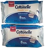 Cottonelle Fresh Care Flushable Cleansing Cloths Refills 2-42 Count Packages - Packaging May Vary
