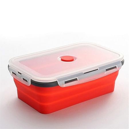 SX1560 De Silicona Plegable Caja de Almuerzo de ...