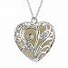 Susenstone Aqua Blue Tree Heart Glow In The Dark Pendant Necklace (Green)