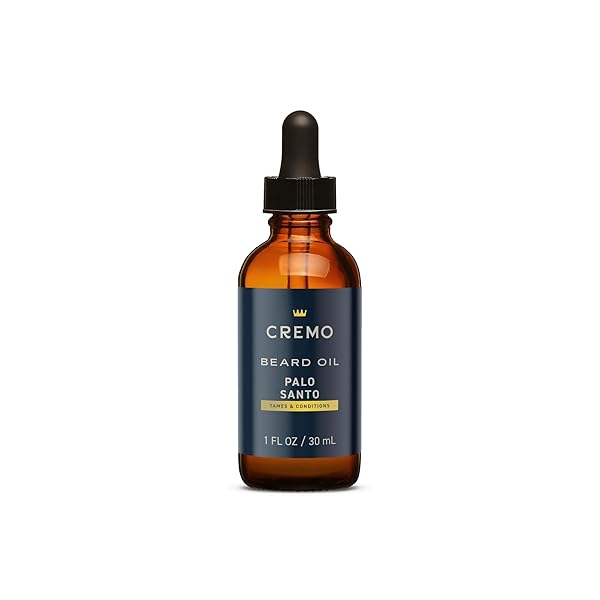 CREMO BEARD OIL, PALO SANTO (RESERVE COLLECTION), 1 FL OZ – RESTORE NATURAL MOISTURE AND SOFTEN YOUR BEARD TO HELP RELIEVE BEARD ITCH