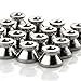 Guitar Bass End pin Strap Buttons Locks Cushion Screws Chrome Metal Pack of 16