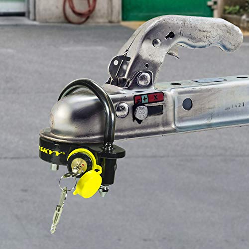 Haskyy Aanhangerslot kogelslot diefstalbeveiliging aanhangerbeveiliging sleepblokkering I hoogwaardig staal I… - Afbeelding 4