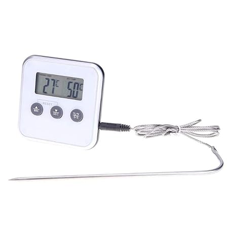 HapBest Digital Oven Thermometers Wireless Food Cooking BBQ Thermometer LCD Barbecue Timer Probe Temperature Kitchen Cooking Tools
