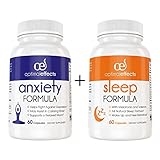 All Natural Around The Clock Anxiety and Stress Support Supplement by Optimal Effects - Sleep Support - Wake Refreshed - Lemon Balm, Valerian Root, Chamomile, Tryptophan & More - 60 Veggie Capsules