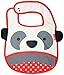 Skip Hop Zoo Little Kid and Toddler Tuck-Away Water Resistant Baby Bib, Multi Pia Panda