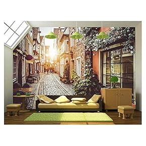 Old Town in Europe at Sunset