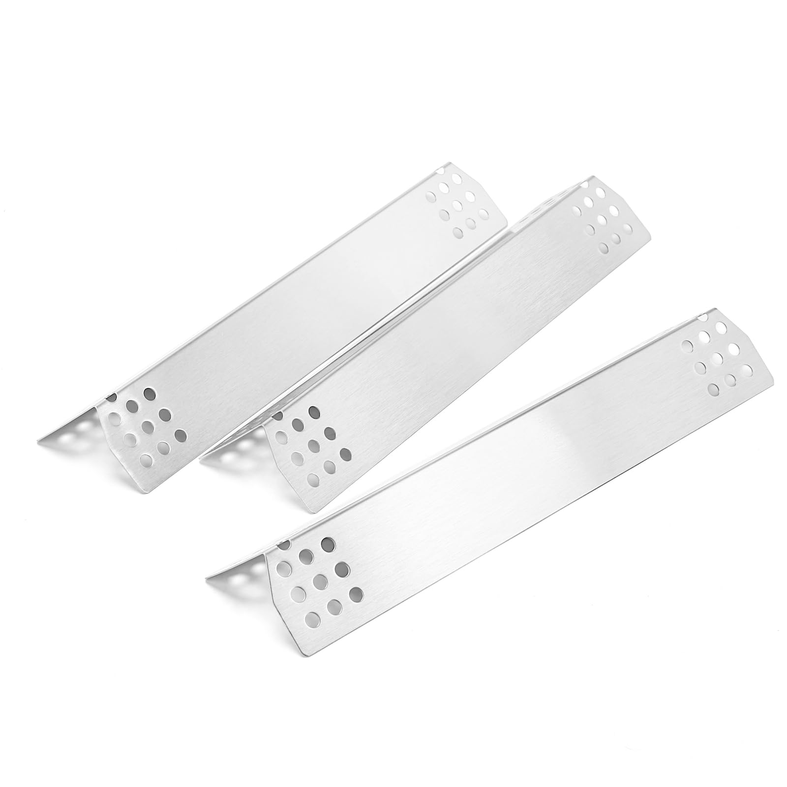 Denmay 37cm Stainless Steel BBQ Heat Plate Flame Diffuser for Charbroil, Uniflame, Beefeater 3, Landmann,Flame tamer, Heat Deflector, Burner Cover, 3 pack