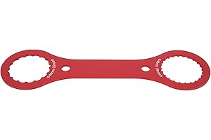 Eminchu Bicycle Bottom Bracket Tool Highquality Aluminum Alloy BB Wrench 16 24 Notch for Mountain Bike Repair Tool (Red)