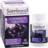 Sambucol Black Elderberry Immune System Support Original Formula Chewable Tablets, 30 Count