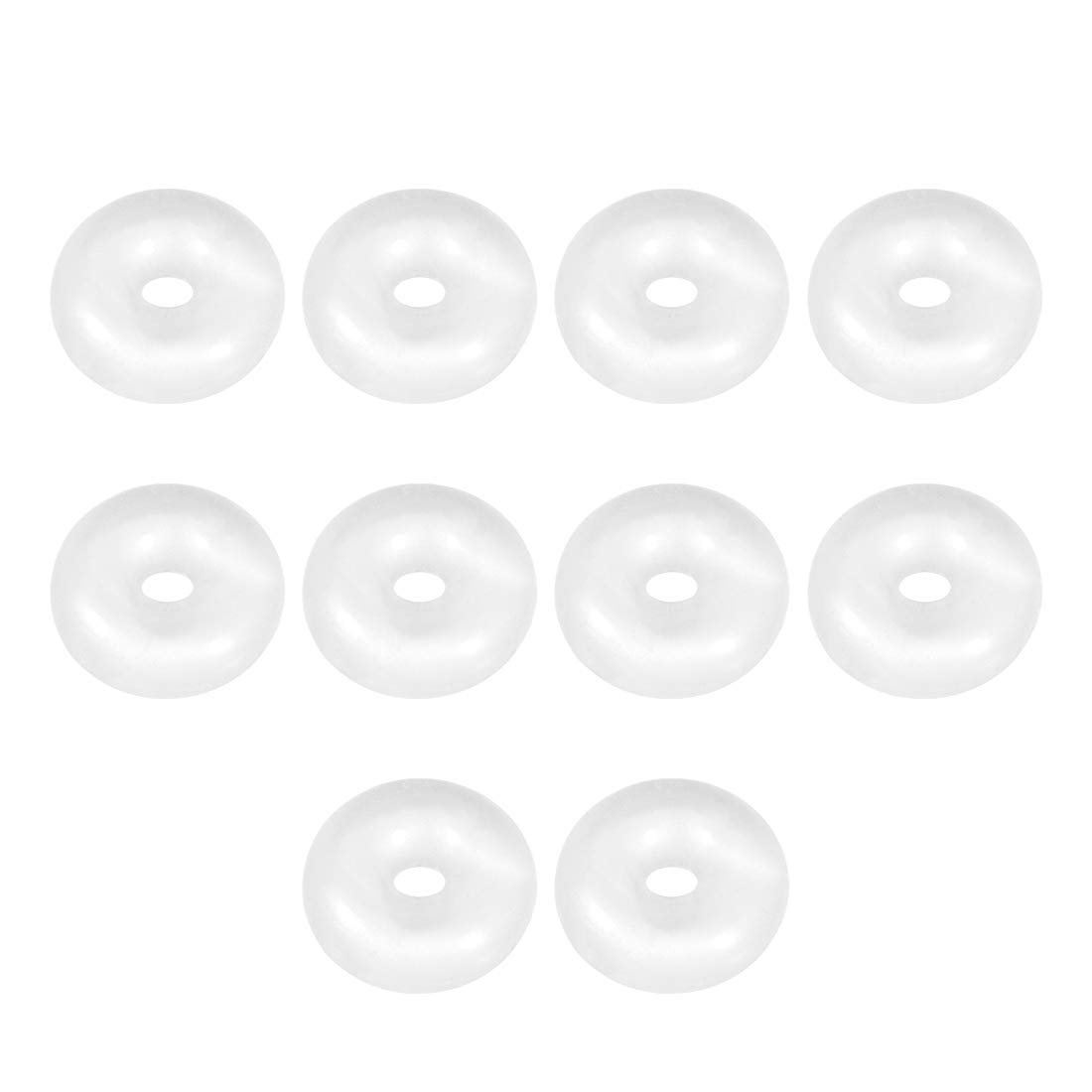 sourcing map Silicone O-Ring, 5mm OD, 1mm ID, 2mm Width, VMQ Seal Rings Gasket, White, Pack of 10