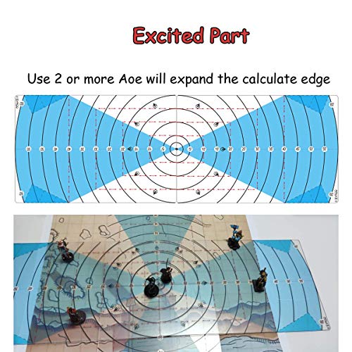 Byhoo Spell AOE Damage Template DND Area Effect Markers Upgraded 60ft