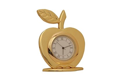 Tiamo Metal 7 cm Apple Gold Clock