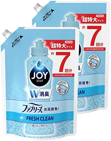 まとめ買い ジョイコンパクト 食器用洗剤 W消臭 ファブリーズ共同開発 フレッシュクリーン 超特大 960ml 2個