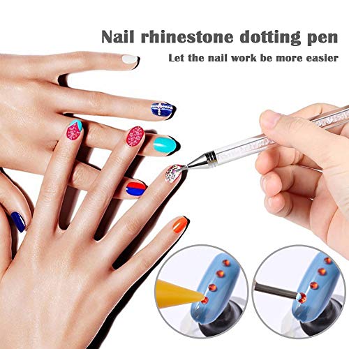GeneralCare Nail Rhinestone Picker Wax Pencil Pickup Pen, Rhinestones Gem Applicator Crystal Pick Up Tool - Thumbnail 4