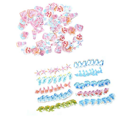 xxiaoTHAWxe Sticker, 70Pcs/Pack Romantic Sticker Scrapbooking Diary Album Phone School Supplies Decor - Thumbnail 2