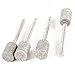 Chiloskit 10 Pics Diamond Grinding Bits Rotary Burr Set, 8mm Head Mounted Points Grinding Bit for Stone Carving, DIY Grinding, Polishing, Engraving, 1/8 Shank Suit Most Rotary Tool