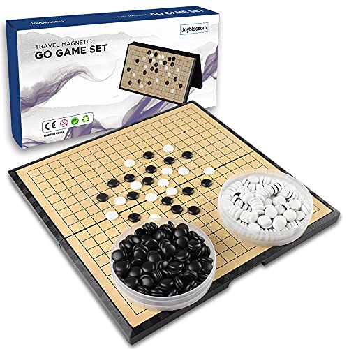 Go Game Set, (15inch) Large Go Board Game with 19X19 Foldable