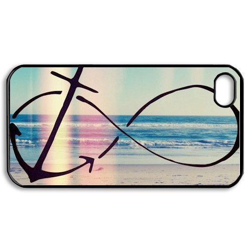 Infinity Anchor Hard Plastic Back Cover Skin for iphone 4 4s