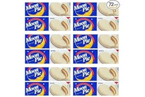 KOALA BLUE Mini Moon Pies Bulk 72 Individually Wrapped Moon Pie 12 Boxes 6 Each Box (Vanilla)