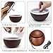 KBAYBO Humidifier Aroma Essential Oil Diffuser, 130ml Ultrasonic Cool Mist Humidifier with LED Night Light for Office Home Bedroom Living Room Study Yoga Spa (Dark Wood)