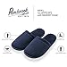 Pembrook Mens Scuff Slippers | Bedroom Slippers for Men with Memory Foam | Slip on Slippers for Men for Travel, Home, Bathroom & Hospital