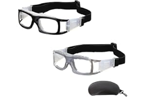 Ukontagood Professional Sports Goggles, Soccer Football Racquetball Basketball Protective Safety Glasses with portable bag
