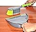 Alpha Omega Home Cleaning Brush Set: Dustpan & Brush Set, Household Scrub Brush and Pan Cleaning Brush (Dish Cleaning Brush) - Strong and Comfortable with Non-Slip Handle, Ergonomic Design