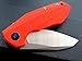 Eafengrow 0456 Tactical Folding Knife G10 Handle D2 Blade Bearing Flipper Hunting Camping Survival Outdoor Tool Knifes (Orange)