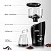 Gourmia GCG185 Electric Burr Coffee Grinder - Heavy Duty Steel Grinding Disc - Removable Bean Hopper & Cup - 20 Grind Size Settings - 2-18 Cup Selection - 150W - Black