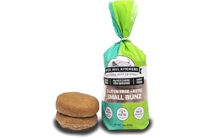 Low Carb & Gluten Free Buns | Certified Keto & Paleo Friendly | Zero Sugars, Grain Free & Dairy Free | Fox Hill Kitchens (Small, 1 Pack)