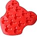 CHAWOORIM 16 Cavity Small Mickey Mouse Silicone Mold DIY Candy Chocolate Sugar Craft Fondant Ice Tray