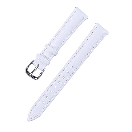 Xuexy 14mm Quick Release Pins Pebble Time Round Genuine Leather Wristwatch Watch Band Replacement Watchband Bracelet Strap Stainless Steel ...