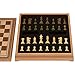 Helen Chess Inlaid Wood Board Game Set with Weighted Wooden Pieces, Large 15 x 15 Inch