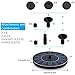 ADDTOP Solar Bird Bath Fountain Pump 1.4W Free Standing Solar Panel Kit Water Pump for Garden, Pond, Pool