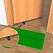Rubber Doorstop Wedge Suitable for All Floors Non-Scratching and Anti-Slip Design (5 Packs)