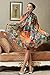 Women Fashion Silk Scarf Oblong Floral Oversize Soft Shawl Beach Wrap