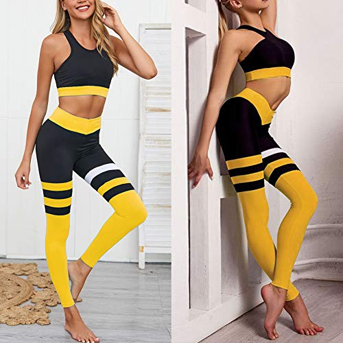 yellow workout outfit