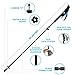 1 Wading Staff, Collapsible Pole, 3 Pieces, Light Weight Poles, Sticks for Hiking & Trekking