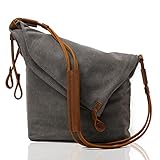 Kemy's Oversized Canvas Crossbody Bags Vintage Messenger Bag Shoulder Satchel Pures Unisex