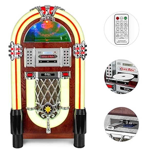 Auna Vinylbox Rockola Jukebox Vinilo y Multimedia - Imagen 4