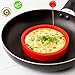 LUXEHOME BPA Free Silicone Egg &Pancake Slip Rings Poacher Pancake Set of 4 Diameter 10cm