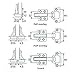 Yarachel Concealed Hinge - 2 Pairs/4 PCS Cabinet Hinges Hydraulic Hinges Cold Steel Rolling Soft Slow Close Stainless Steel Frameless Kitchen Cabinet Door Hinges with Screws (Inset)