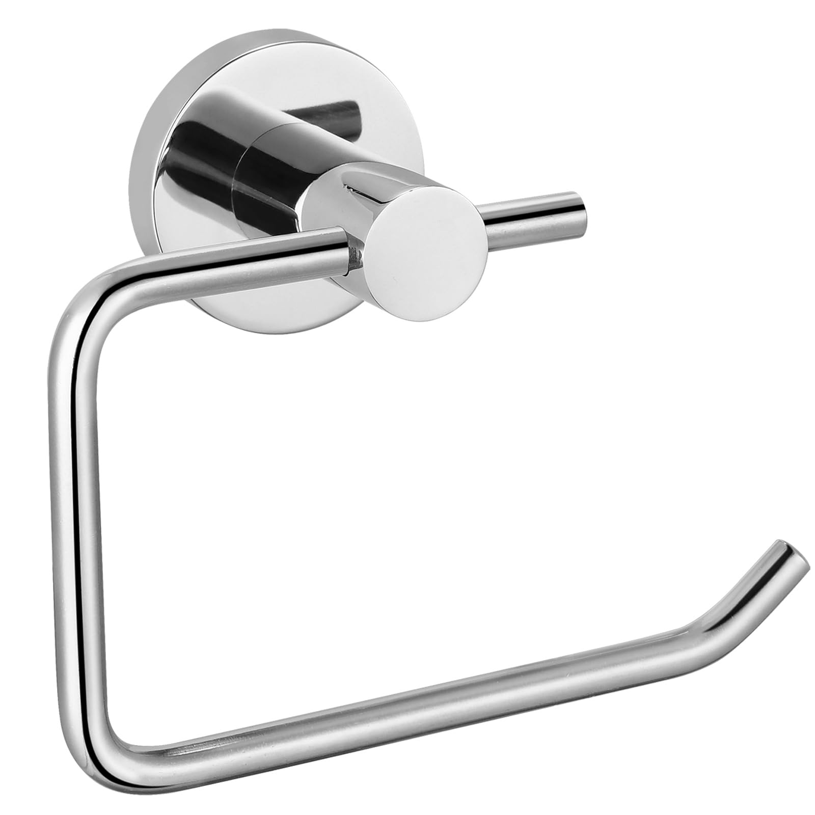 Katezon Toilet Paper Holder, Premium 304 Stainless Steel Rustproof Wall Mounted Toilet Roll Holder for Bathroom, Kitchen, Washroom (Chrome)
