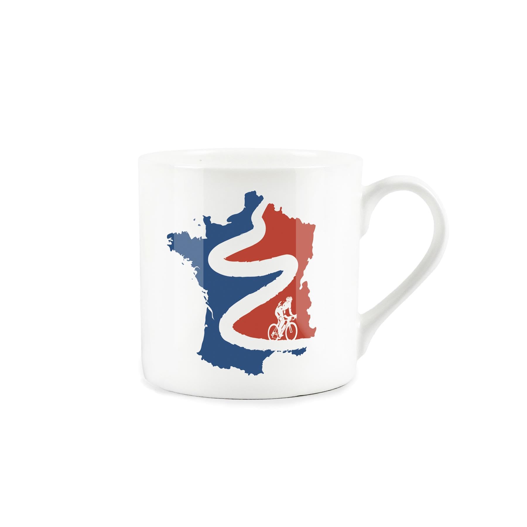 French Cycling Mug - Sports Themed Bicycle Racing Event - Bone China White Mug Coffee/Tea Present