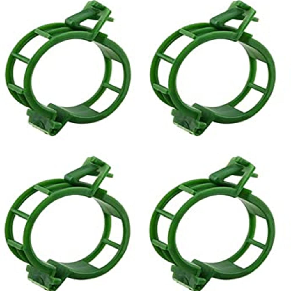 FZLANQ 130Pcs Garden Plant Clips Green Plant Fixing Clips Round Garden Vine Clips Durable Vine Fixing Clips for Fixing Plants on Plant Supports