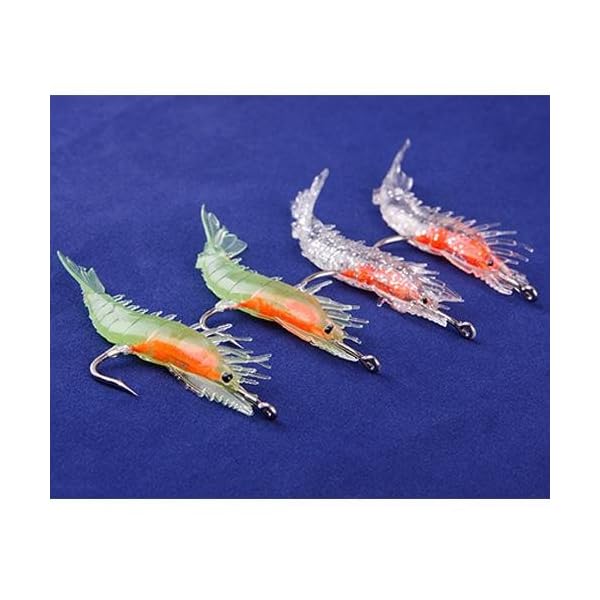 4Pcs-Silicone-Simulation-Noctilucent-Soft-Prawn-Shrimp-Fishing-Lure-Hook-Bait 4Pcs-Silicone-Simulation-Noctilucent-Soft-Prawn-Shrimp-Fishing-Lure-Hook-Bait
