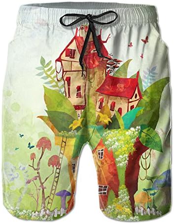 Mens Latest Cartoon Architecture Shorts For Men