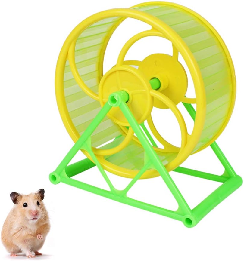 d1HhgJ Pet Trimmer Wheel, Running Wheel with Stand Toy for Pet Hamster Sporting Goods