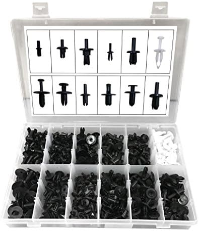 350pcs Auto Car Push Retainer Pin Rivet Trim Clip Panel Moulding Assortments Kit For Nissan and Ford