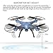 Cheerwing Syma X5HW-I Wifi FPV Drone with HD Camera Live Video Altitude Hold Function 2.4Ghz 4CH RC Quadcopter Blue
